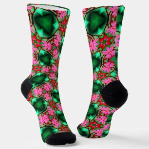 Muster der niedlichen Wüste-Rose Socken