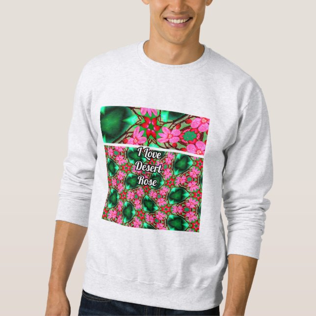 Muster der niedlichen Wüste-Rose Sweatshirt (Vorderseite)