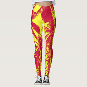 Muster der Palm Tree-Blätter Leggings