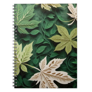 Muster der Papercut-Leafs - Naturlich Inspiriert E Notizblock