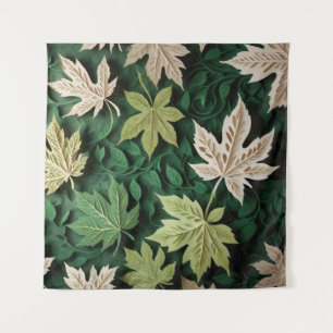 Muster der Papercut-Leafs - Naturlich Inspiriert E Wandteppich