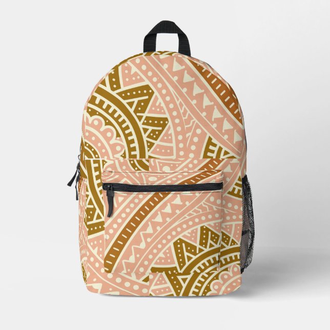 Muster der Papiertasche schneiden Bedruckter Rucksack (Vorderseite)