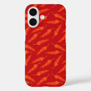 Muster der Paprikaschoten für Hot Chili iPhone 16 Hülle