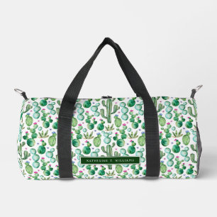 Muster der Pflanze für Aquarellfarben Duffle Bag