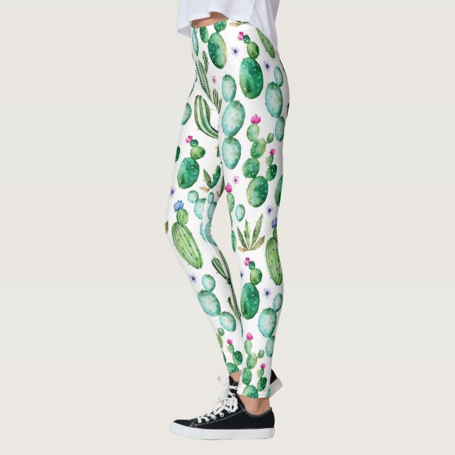 Muster der Pflanze für Aquarellfarben Leggings (Links)