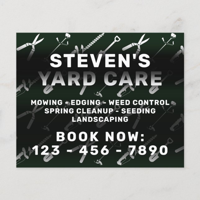 Muster der Pflegewerkzeuge Flyer (Vorne)