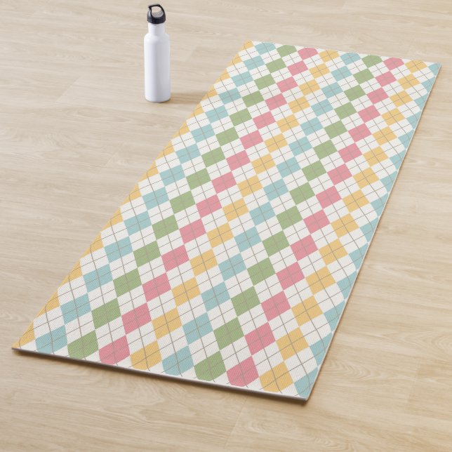 Muster der Raute Pastel Yogamatte (Beispiel)
