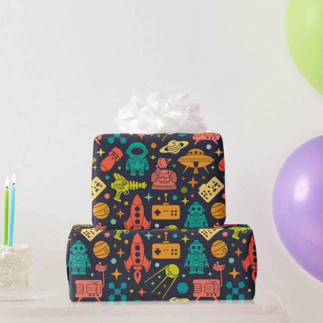 Muster der ReRo-Raumeinheit Geschenkpapier (Partygeschenke)
