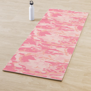 Muster der rosa militärischen Camouflage Yogamatte