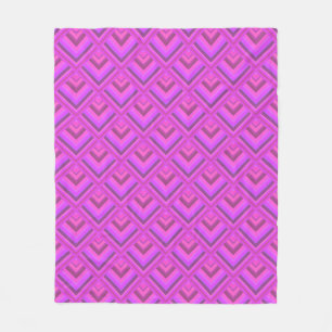 Muster der rosa Streifen Fleecedecke