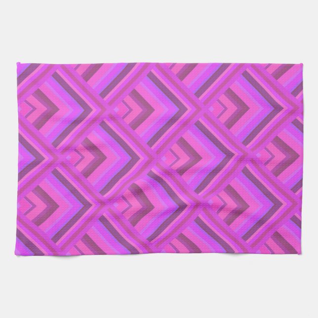 Muster der rosa Streifen Handtuch (Horizontal)
