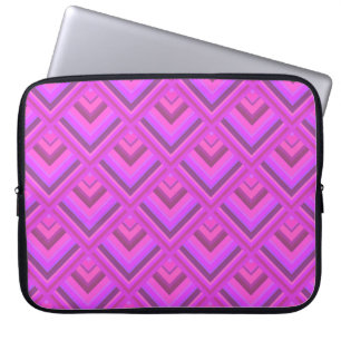 Muster der rosa Streifen Laptopschutzhülle