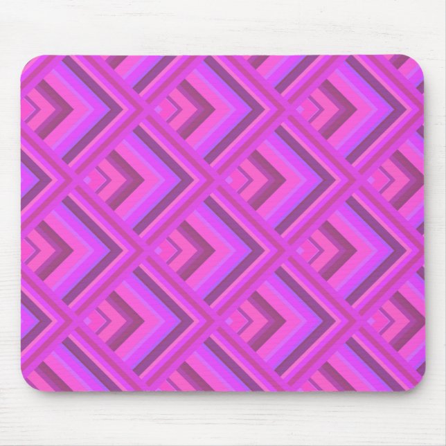 Muster der rosa Streifen Mousepad (Vorne)
