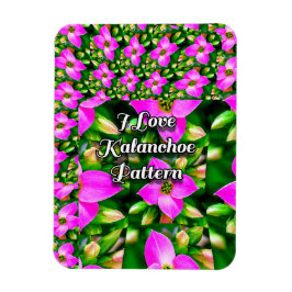 Muster der rosa tropischen Blume Magnet