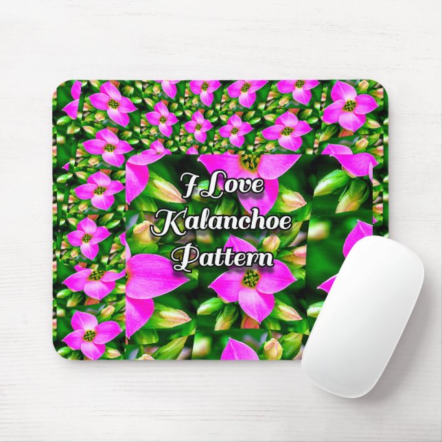 Muster der rosa tropischen Blume Mousepad (Mit Mouse)