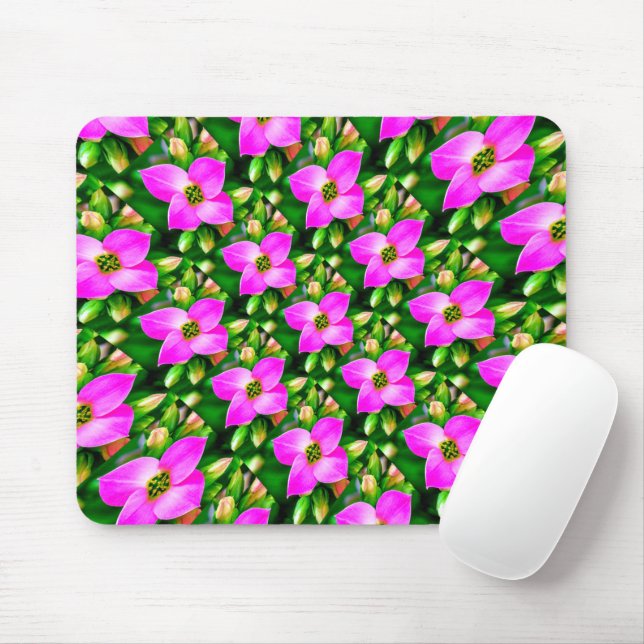 Muster der rosa tropischen Blume Mousepad (Mit Mouse)