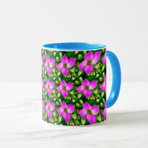 Muster der rosa tropischen Blume Tasse