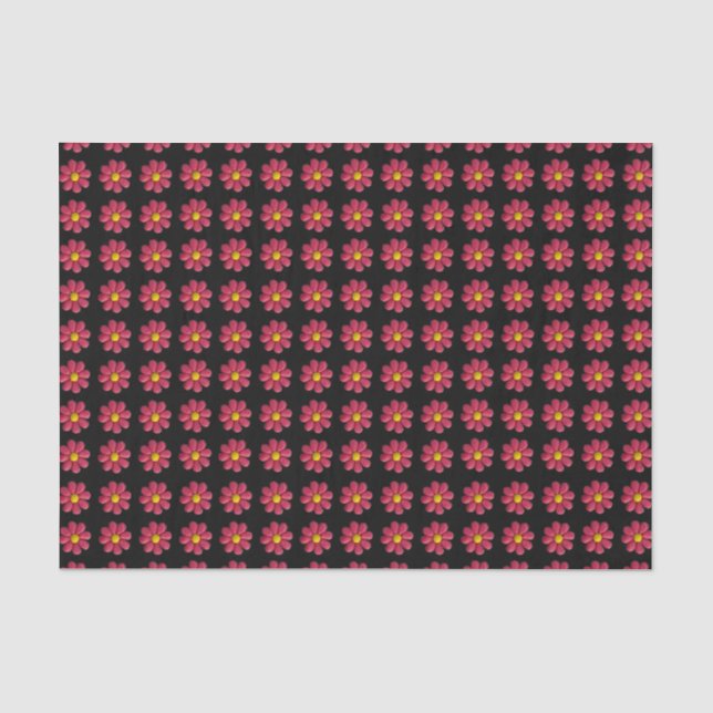 Muster der roten Blume Seidenpapier (Vorderseite)