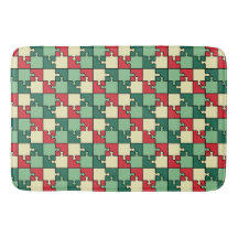 Muster der roten geometrischen Puzzleteile