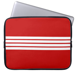 Muster der roten Streifen Laptopschutzhülle