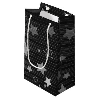 Muster der schwarzen Sterne Kleine Geschenktüte