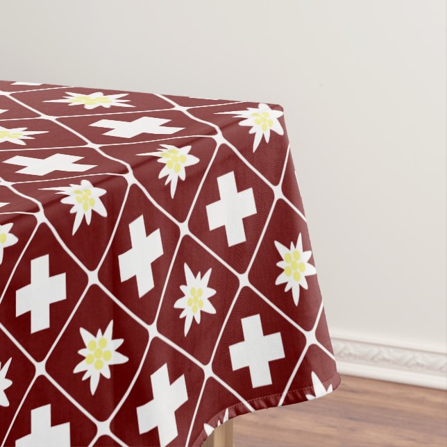 Muster der Schweiz Edelweiss Tischdecke (Beispiel)
