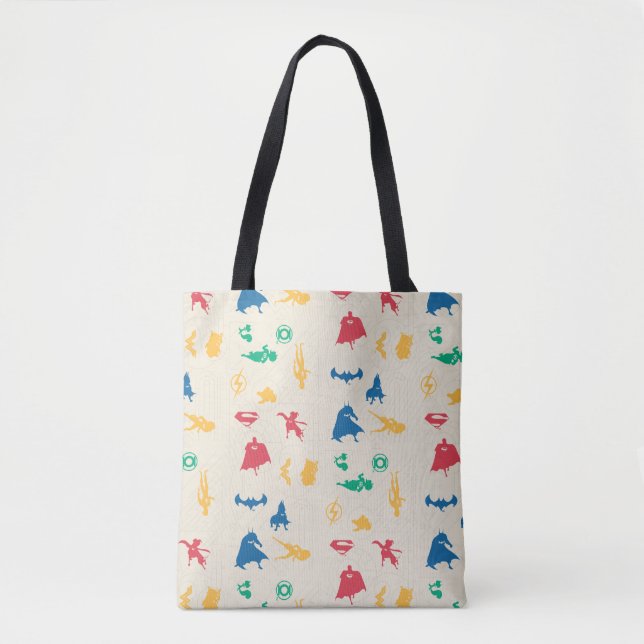 Muster der Silhouette für Super-Pets & Justice Lea Tasche (Vorderseite)