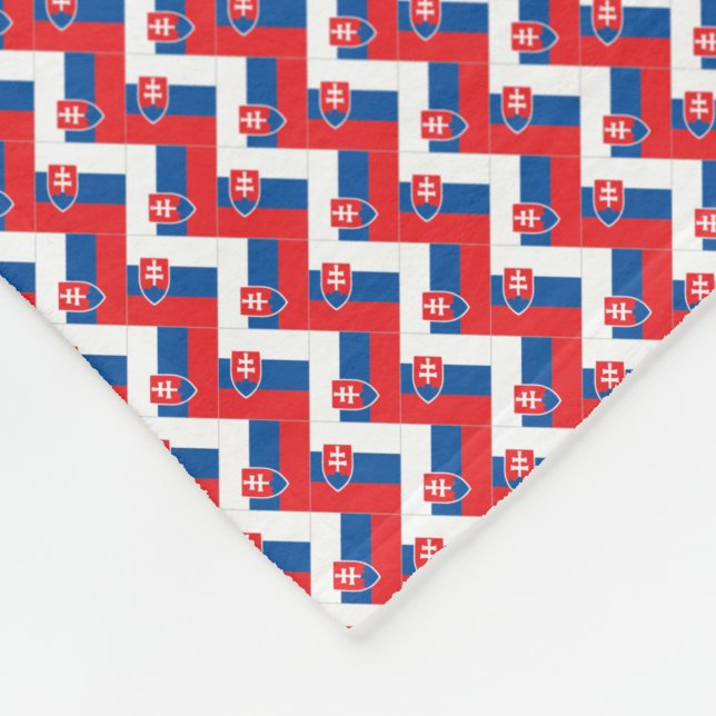 Muster der slowakischen Flagge Fleecedecke (Ecke)