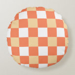 Muster der Tafel Rundes Kissen<br><div class="desc">Cooles Retro-Schachbrettmuster.</div>
