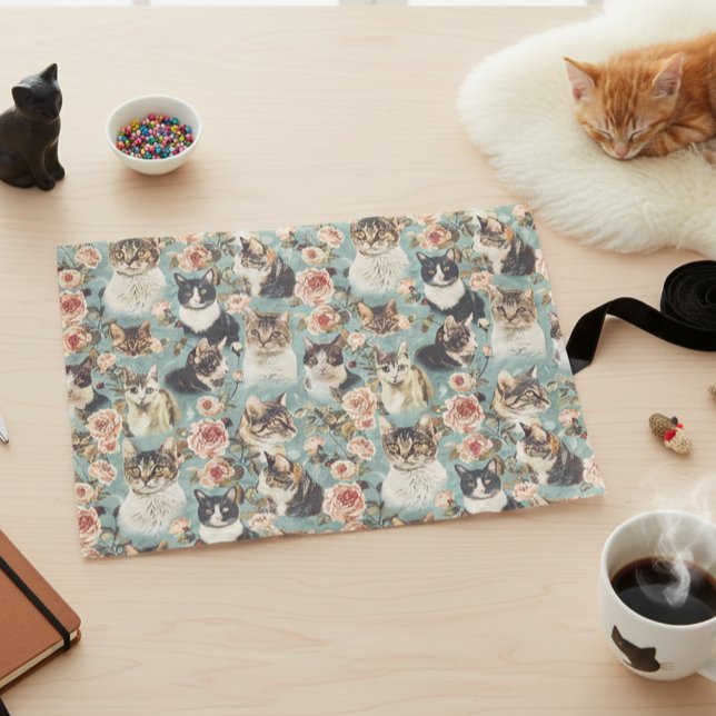 Muster der Vintagen Blume Seidenpapier (Von Creator hochgeladen)