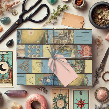 Muster der Vintagen französischen Tarot-Karte