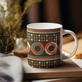 Muster der Vintagen geometrischen Form Kaffeetasse