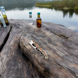 Muster der Vintagen geometrischen Form Kellnermesser