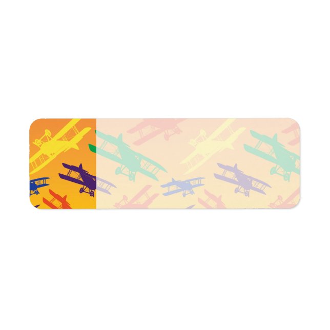 Muster der Vintagen zweistufigen Flugzeugmuster (Vorne)