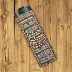 Muster der virtuellen Bibliothek Thermosbecher