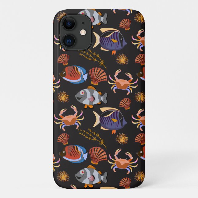 Muster der Wassertiere | Meeresunterwasser 11 Case-Mate iPhone Hülle (Rückseite)