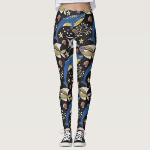 Muster der Wassertiere Meeresunterwasser 17 Leggings