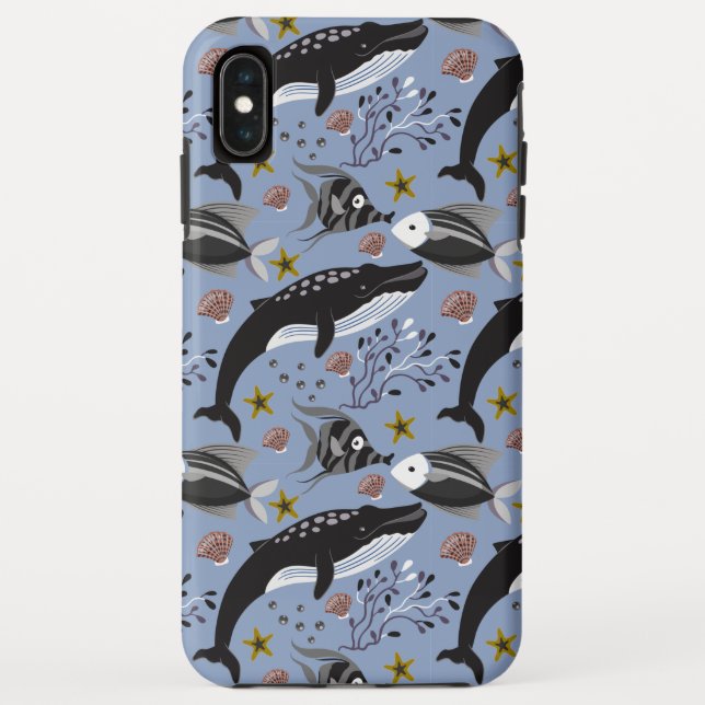 Muster der Wassertiere | Meeresunterwasser 19 Case-Mate iPhone Hülle (Rückseite)