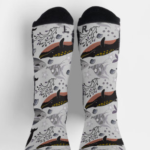 Muster der Wassertiere   Meeresunterwasser 22 Socken