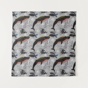 Muster der Wassertiere Meeresunterwasser 23 Wandteppich