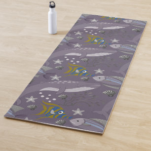 Muster der Wassertiere   Meeresunterwasser 24 Yogamatte