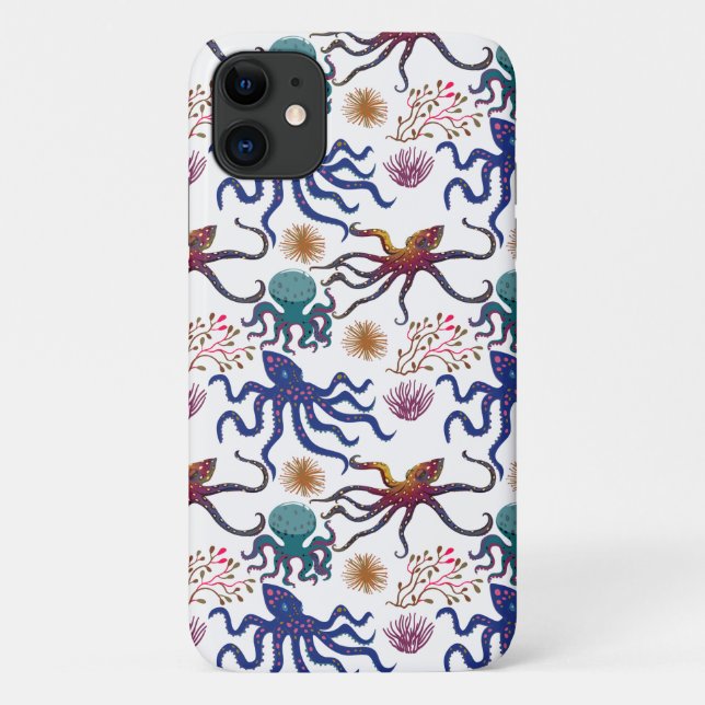 Muster der Wassertiere | Meeresunterwasser 27 Case-Mate iPhone Hülle (Rückseite)