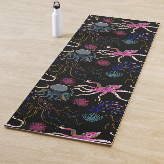Muster der Wassertiere | Meeresunterwasser 28 Yogamatte (Beispiel)