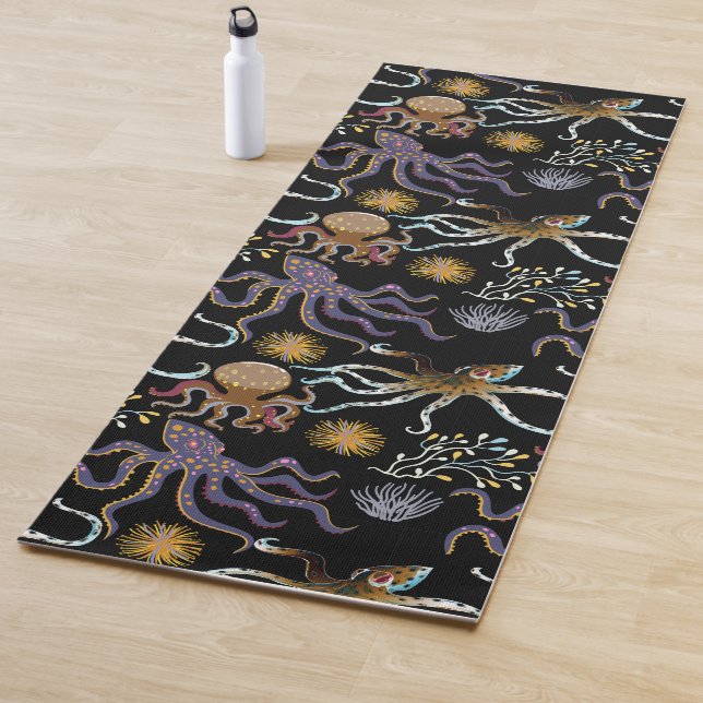 Muster der Wassertiere | Meeresunterwasser 29 Yogamatte (Beispiel)