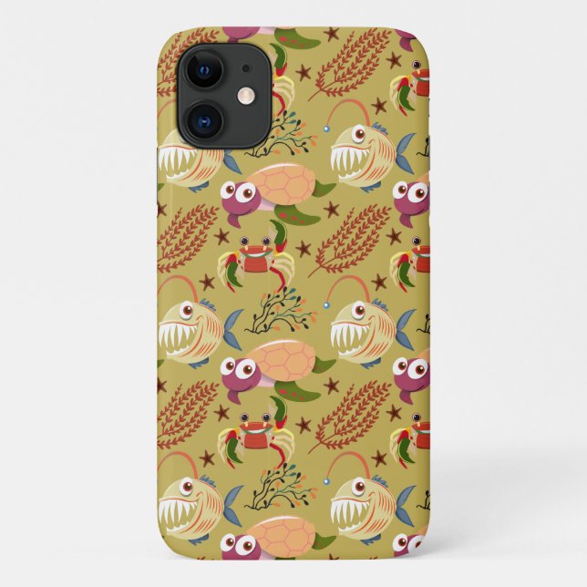Muster der Wassertiere | Meeresunterwasser 31 Case-Mate iPhone Hülle (Rückseite)
