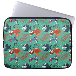 Muster der Wassertiere Meeresunterwasser 33 Laptopschutzhülle