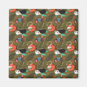 Muster der Wassertiere Meeresunterwasser 36 Magnet