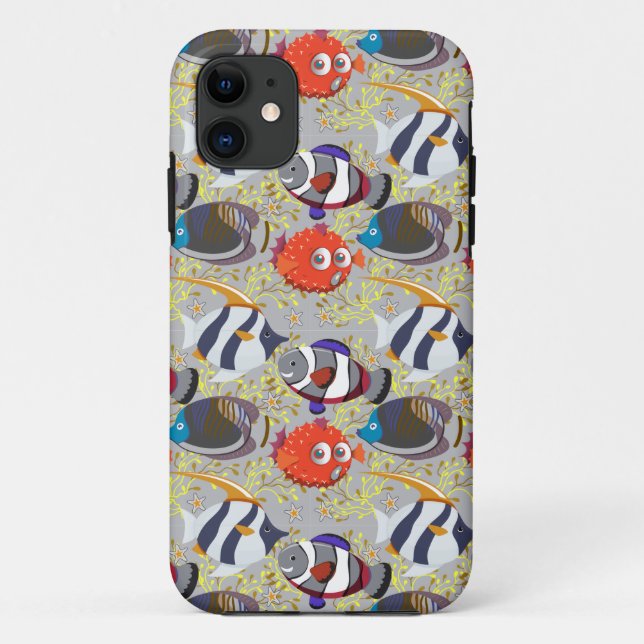 Muster der Wassertiere | Meeresunterwasser 40 Case-Mate iPhone Hülle (Rückseite)