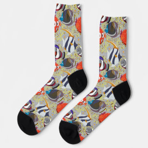 Muster der Wassertiere   Meeresunterwasser 40 Socken