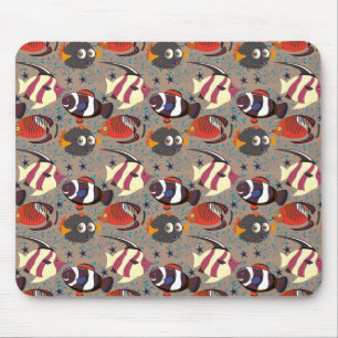 Muster der Wassertiere   Meeresunterwasser 41 Mousepad